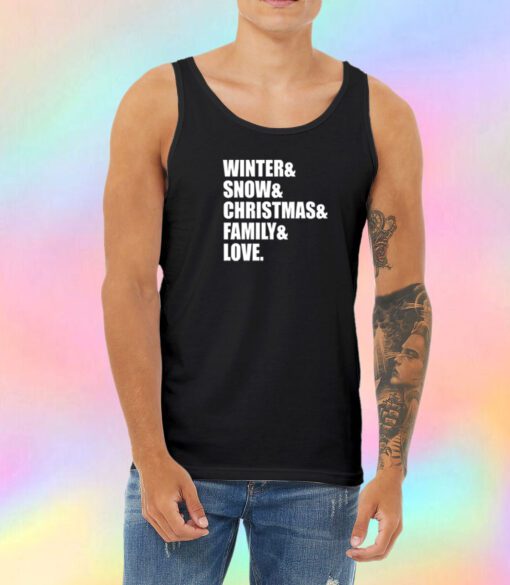 family love christmas Unisex Tank Top