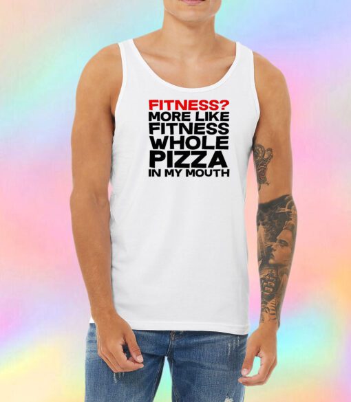 fitness whole pizza Unisex Tank Top