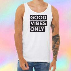 good vibes only decal Unisex Tank Top
