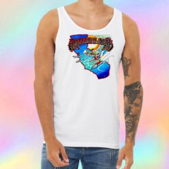 grateful dead surfing skeleton Unisex Tank Top