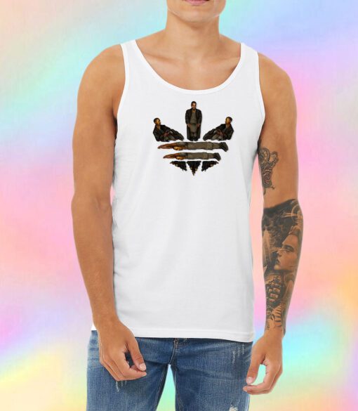 kanye west adidas logo Unisex Tank Top