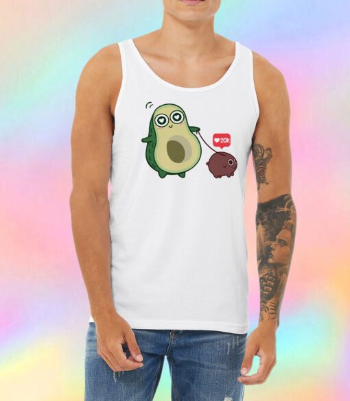 kawaii Avocado Dog Unisex Tank Top
