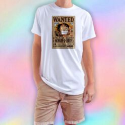 luffy is wanted poster T Shirt