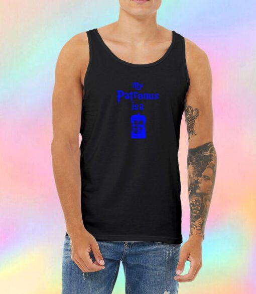 my patrons is a tardis Unisex Tank Top