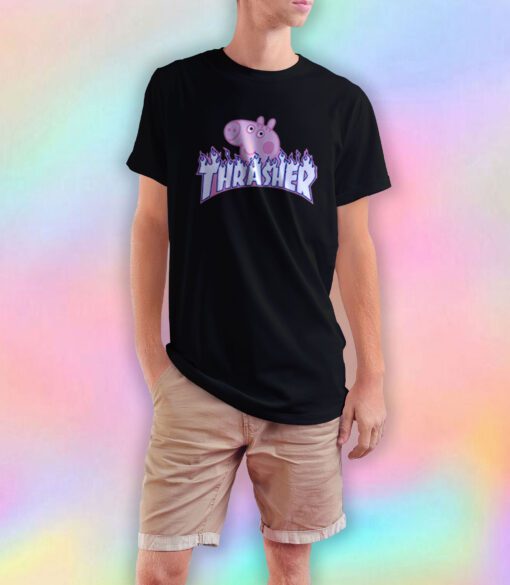thrasher Peppa Pig cute T Shirt