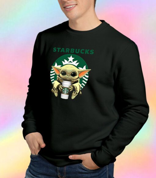 Baby Yoda Hug Starbucks Sweatshirt
