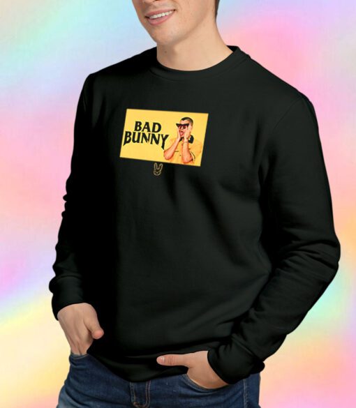 Bad Bunny Black and yellow Sweatshirt