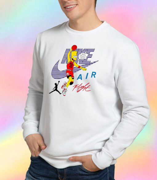 Bart Simpson Nike Air Flight Funny Sweatshirt