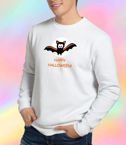 Bat Happy Halloween Moon Vampire Sweatshirt
