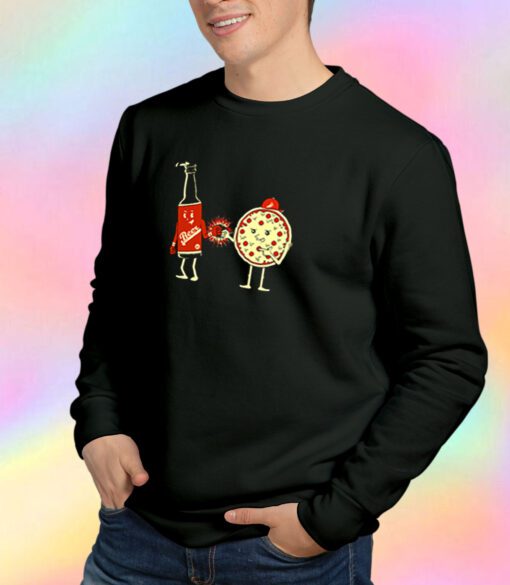Beer Pizza Couple Best Friend Sweatshirt