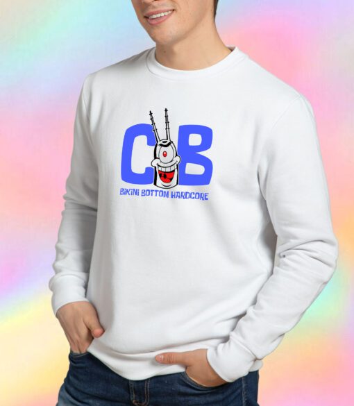 Bikini Bottom Hardcore WHITE Sweatshirt