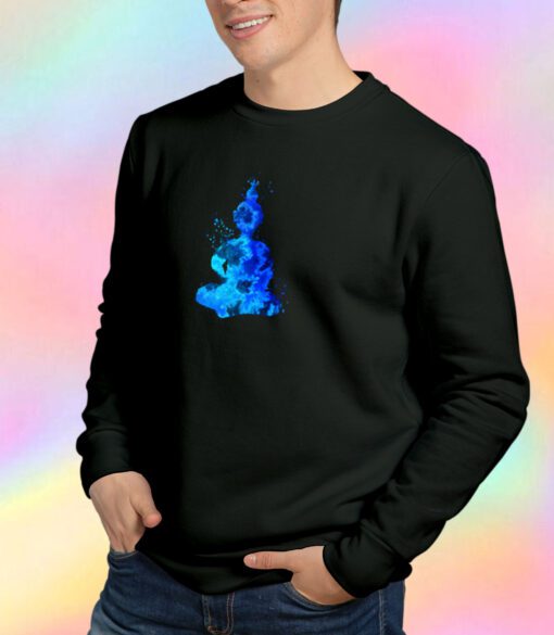 Blue Buddha Silhouette Sweatshirt