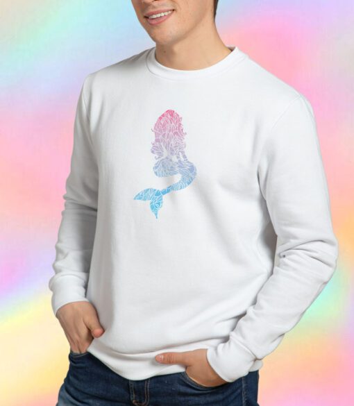 Blue and Pink Mermaid Sweatshirt