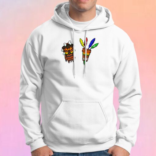 Crash Bandicoot Uka Uka et Aku Aku Hoodie