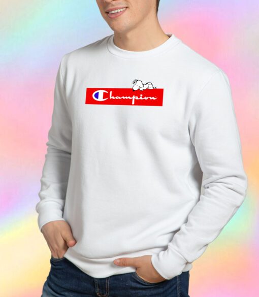 Cute Champion Peanuts Sweatshirt