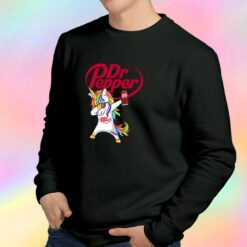 Dabbing Unicorn Love Dr Pepper Sweatshirt
