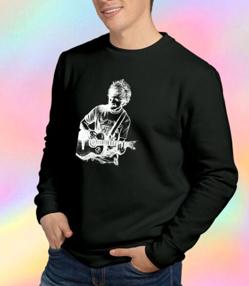 Ed Sheeran Drawing White Sweatshirt