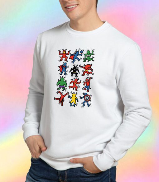 Funny Marvel All Superhero American Pop Art Sweatshirt