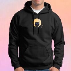 Halloween Fence Black Cat Hoodie