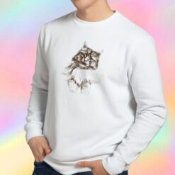 Hand Draw Cat Sweatshirt