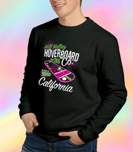 Hill Valley Hoverboard Back To The Future Vintage Sweatshirt