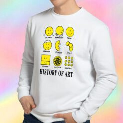 History of Art Smiley Face Sweatshirt