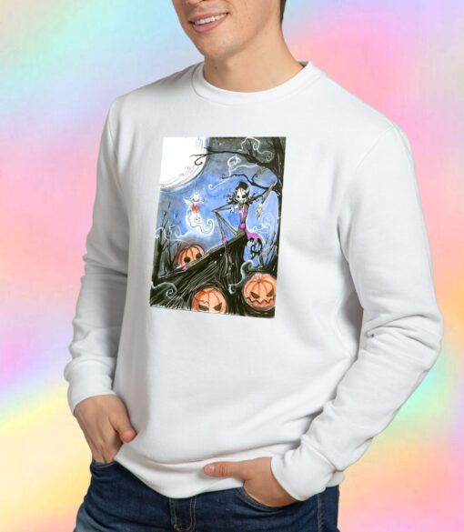 John Skellington landscape Sweatshirt