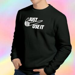 Just Use the Mask White Sweatshirt