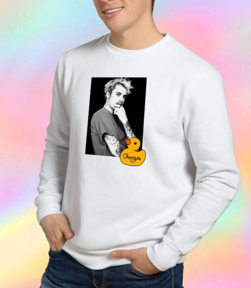 Justin Bieber Changes Duck Photo Album Sweatshirt