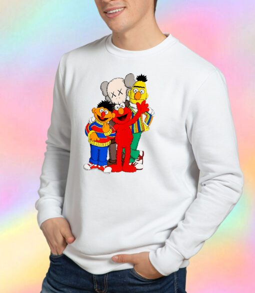 Kaws X Sesame Street Family Collab Sweatshirt