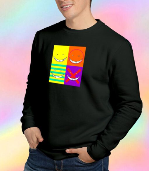 Koro Sensei faces Sweatshirt