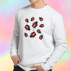 Ladybugs Pattern Sweatshirt