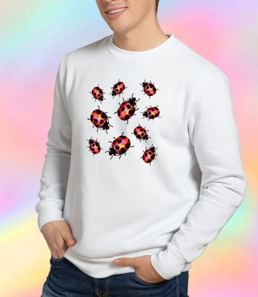 Ladybugs Pattern Sweatshirt