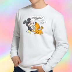 Mickey Mouse Fuck Off Garfield Sweatshirt