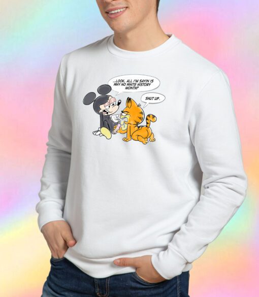 Mickey Mouse Fuck Off Garfield Sweatshirt