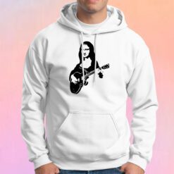 Mona lisa with a guitar Hoodie