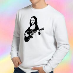 Mona lisa with a guitar Sweatshirt