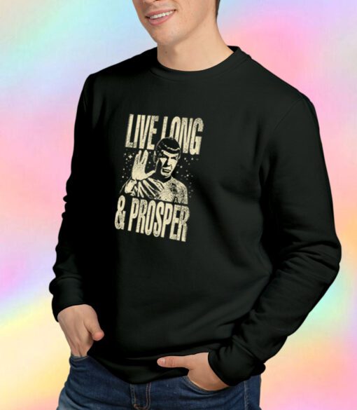 Monotone Live Long Prosper Star Trek Sweatshirt