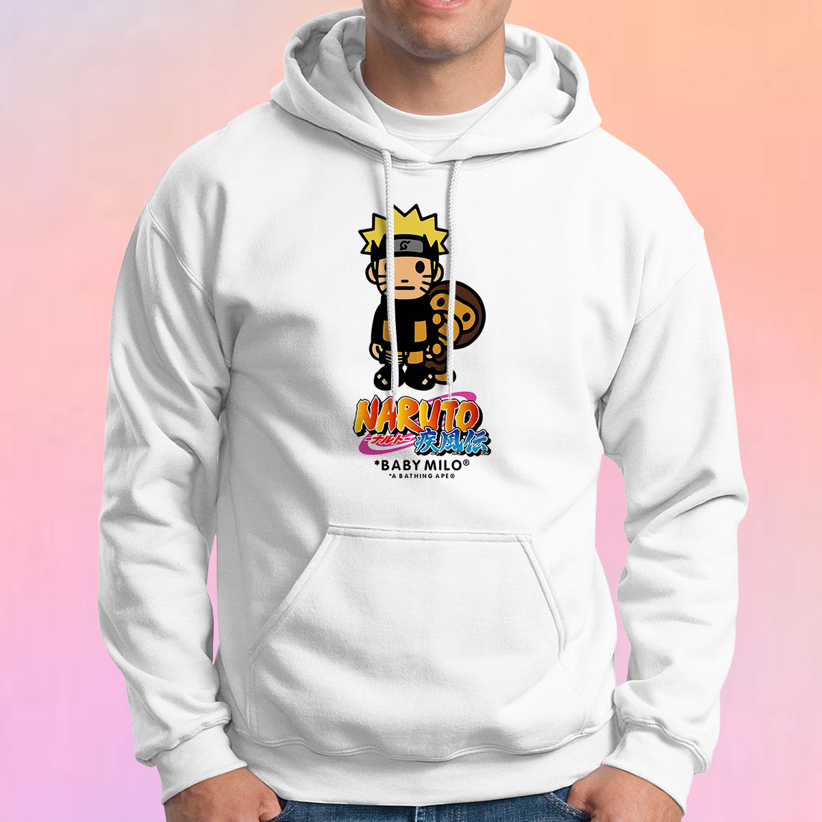 Best Selling Naruto X Bape Hoodie Unisex Design Cloudteesdesign