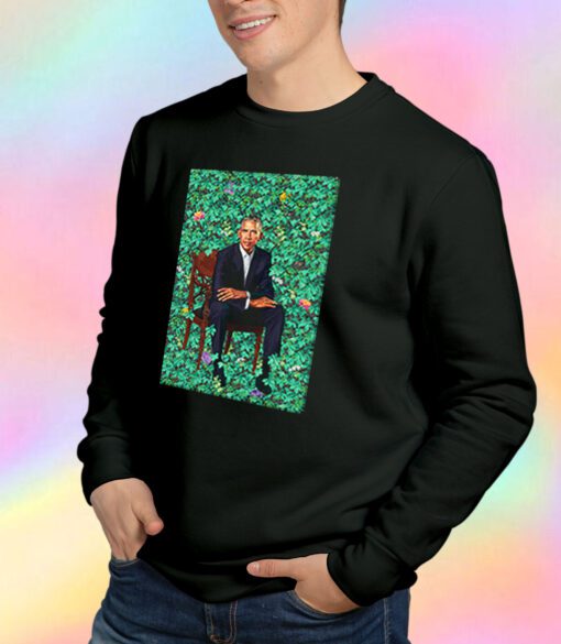 Obama Portraits Blend Paint Sweatshirt