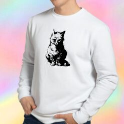 Persian Angry Cat Shadow Sweatshirt