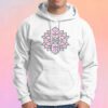 Pink Radial Mandala Flower Hoodie