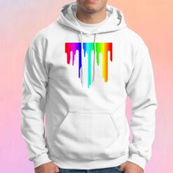Rainbow Paint Drip Hoodie