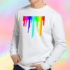 Rainbow Paint Drip Sweatshirt
