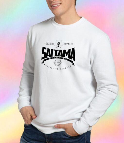 Saitama Choice Of HeroesBlack Sweatshirt