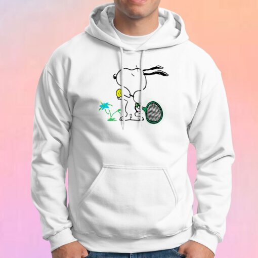 Snoopy Play Tennis Hoodie