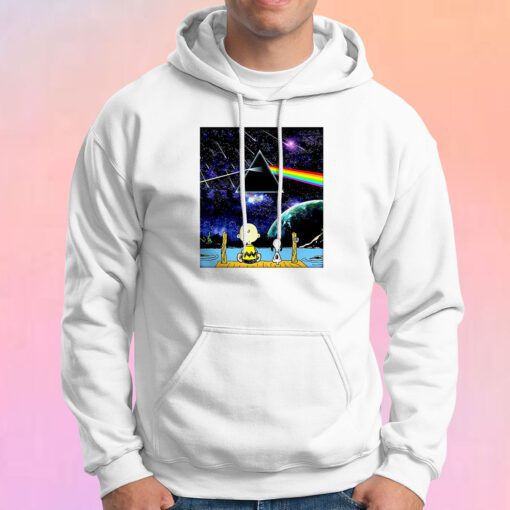 Snoopy and Charlie Brown Pink Floyd Hoodie