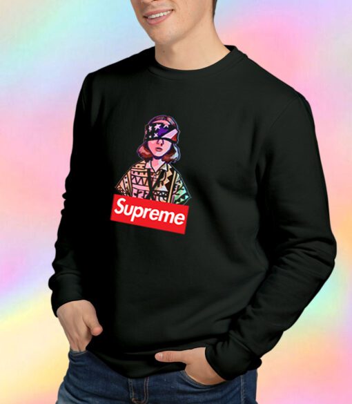 Stranger Things Supreme Eleven Blindfold Sweatshirt