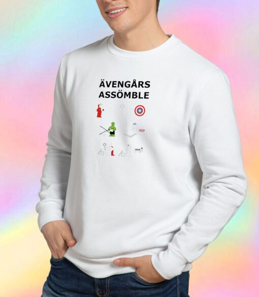 Superheroes Assembling Sweatshirt