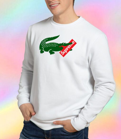 Supreme X Lacoste Collab Sweatshirt
